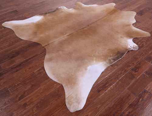 Light Brown Natural Cowhide Rug - X-Large 7' 5
