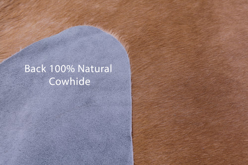 Light Brown Natural Cowhide Rug - X-Large 7' 5