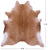 Light Brown Natural Cowhide Rug - X-Large 7' 5"H x 6' 9"W