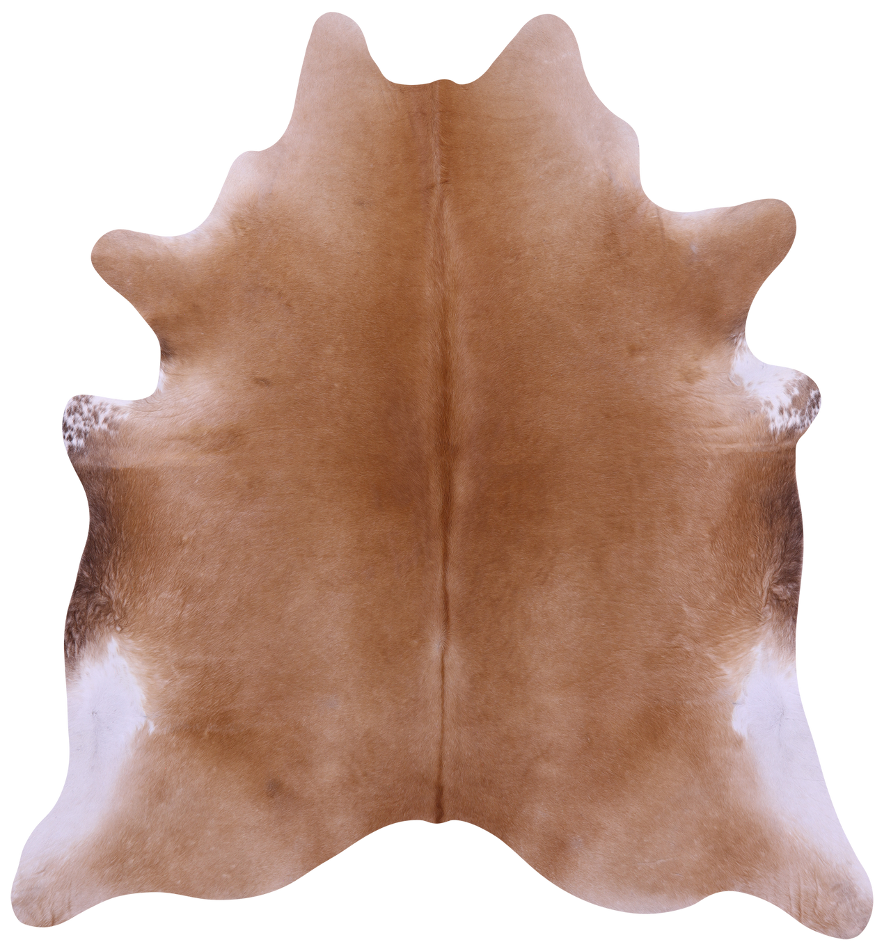 Light Brown Natural Cowhide Rug - X-Large 7' 5"H x 6' 9"W
