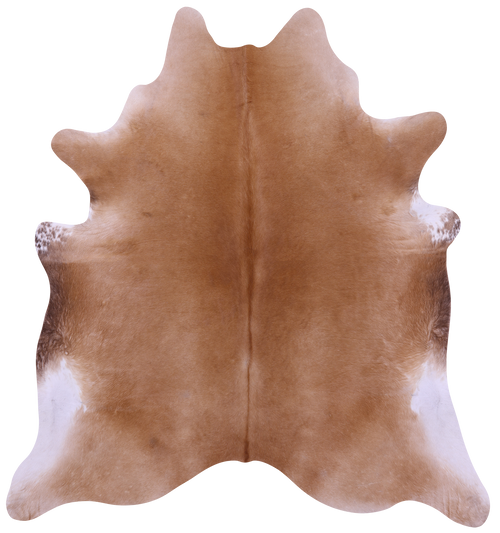 Light Brown Natural Cowhide Rug - X-Large 7' 5