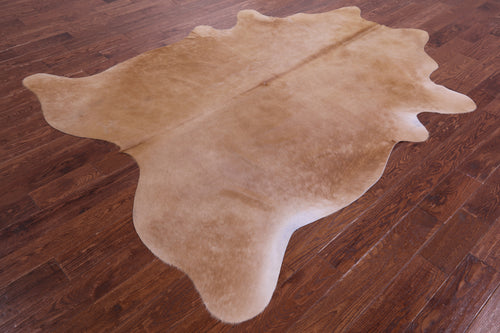 Light Brown Natural Cowhide Rug - XX-Large 8' 1