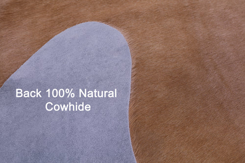 Light Brown Natural Cowhide Rug - XX-Large 8' 1