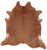 Brown Natural Cowhide Rug - X-Large 7' 5"H x 7' 2"W