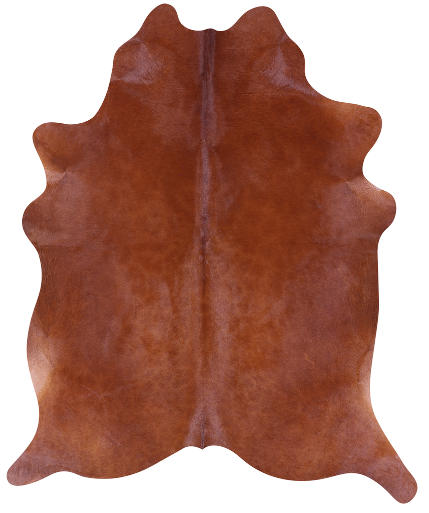 Brown Natural Cowhide Rug - X-Large 7' 3"H x 6' 0"W