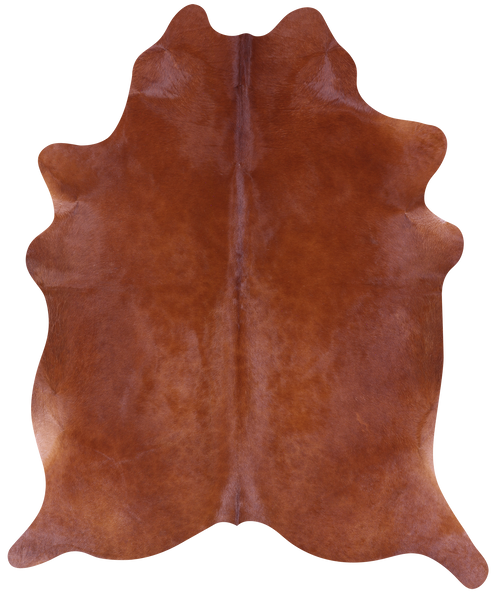 Brown Natural Cowhide Rug - X-Large 7' 3"H x 6' 0"W