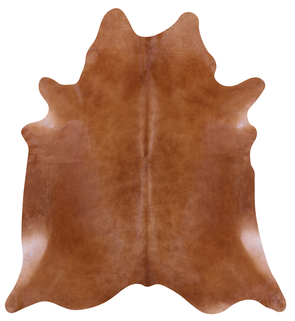 Brown Natural Cowhide Rug - XX-Large 7' 10"H x 7' 1"W