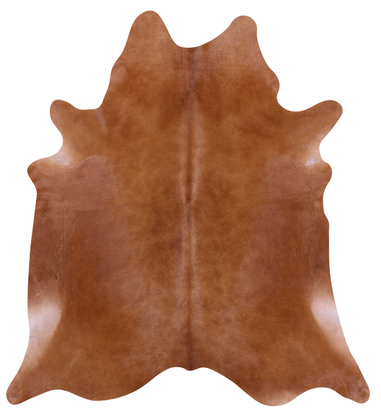 Brown Natural Cowhide Rug - XX-Large 7' 10"H x 7' 1"W