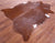 Brown Natural Cowhide Rug - X-Large 7' 4"H x 5' 9"W