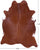 Brown Natural Cowhide Rug - X-Large 7' 4"H x 5' 9"W