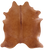 Brown Natural Cowhide Rug - X-Large 7' 5"H x 6' 8"W