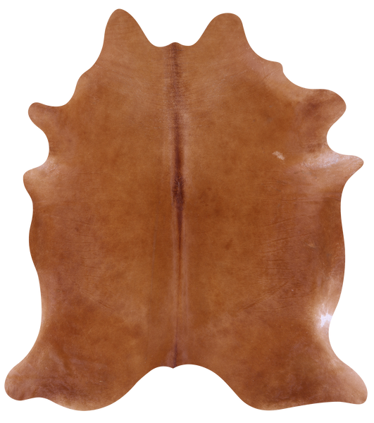Brown Natural Cowhide Rug - X-Large 7' 5"H x 6' 8"W
