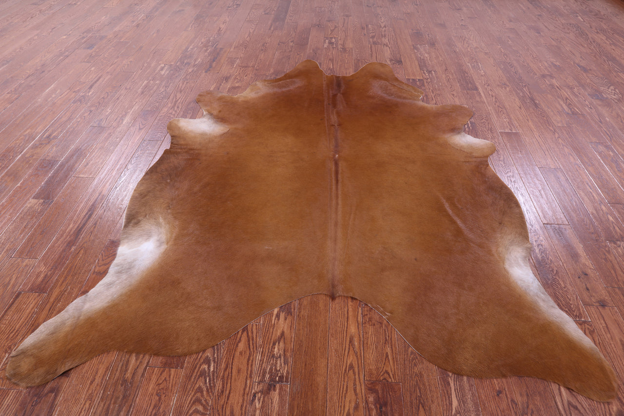 Brown Natural Cowhide Rug - XX-Large 8' 2"H x 7' 0"W