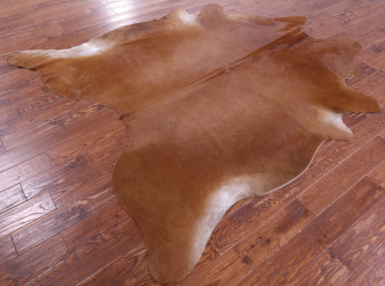 Brown Natural Cowhide Rug - XX-Large 8' 2"H x 7' 0"W