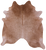 Light Brown Natural Cowhide Rug - X-Large 7' 0"H x 6' 5"W
