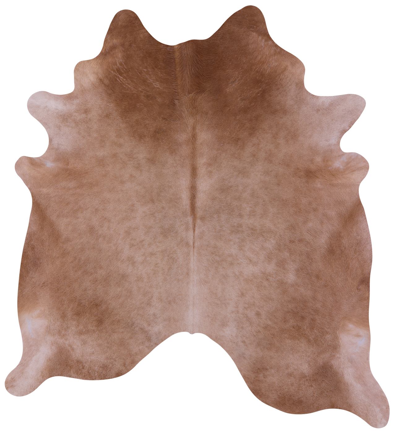 Light Brown Natural Cowhide Rug - X-Large 7' 0"H x 6' 5"W