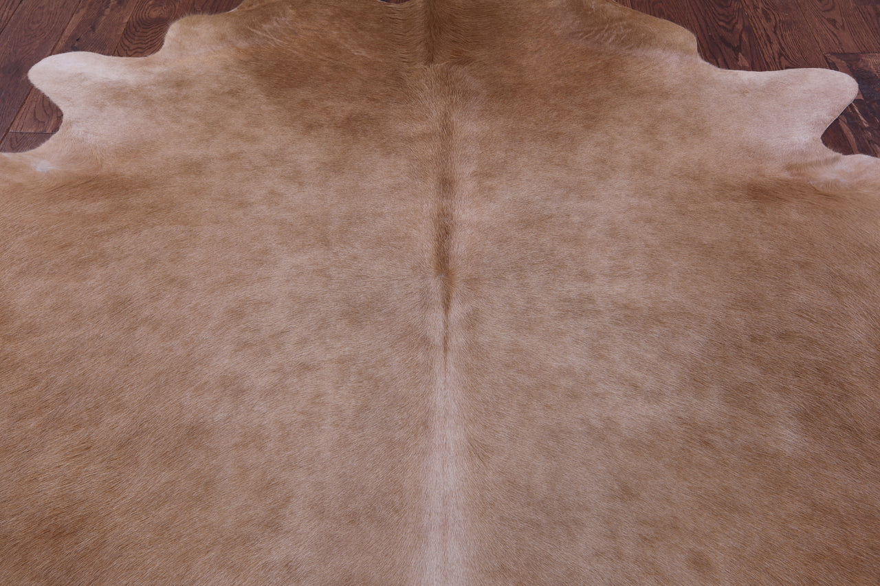 Light Brown Natural Cowhide Rug - X-Large 7' 0"H x 6' 5"W