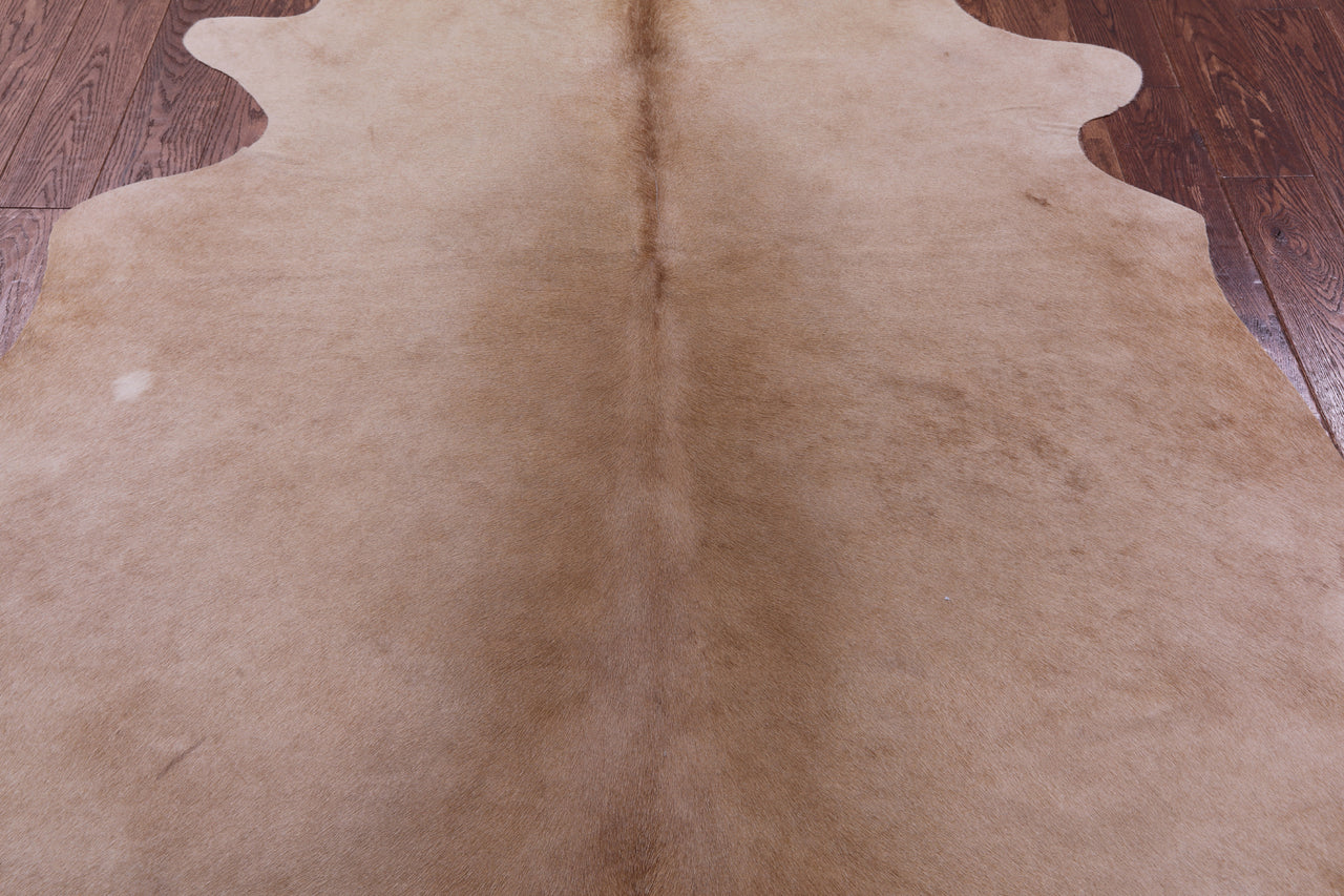 Beige Natural Cowhide Rug - Large 6' 10"H x 6' 6"W