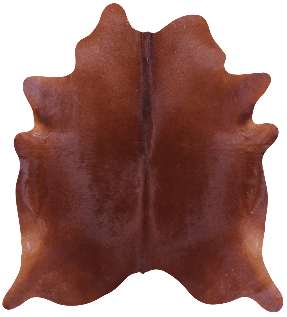 Brown Natural Cowhide Rug - X-Large 7' 2"H x 6' 8"W