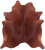 Brown Natural Cowhide Rug - X-Large 7' 2"H x 6' 8"W