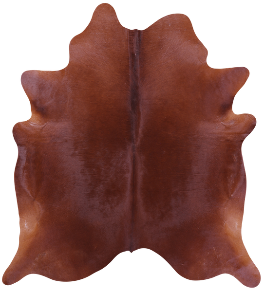 Brown Natural Cowhide Rug - X-Large 7' 2"H x 6' 8"W
