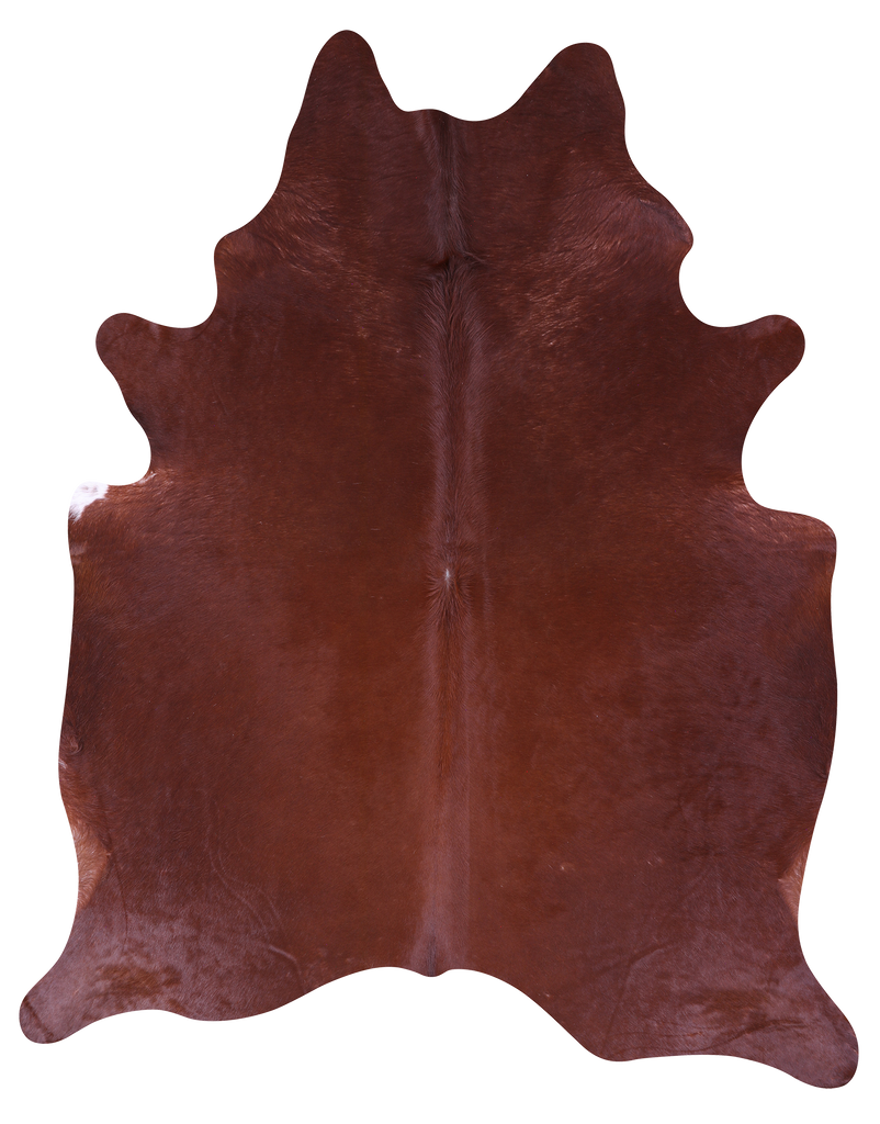 Brown Natural Cowhide Rug - XX-Large 7' 9"H x 6' 2"W