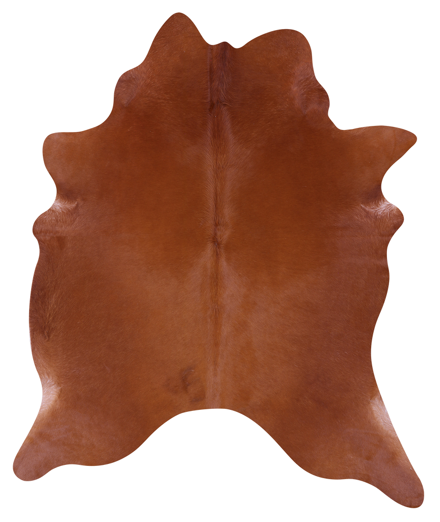 Brown Natural Cowhide Rug - X-Large 7' 4"H x 6' 3"W