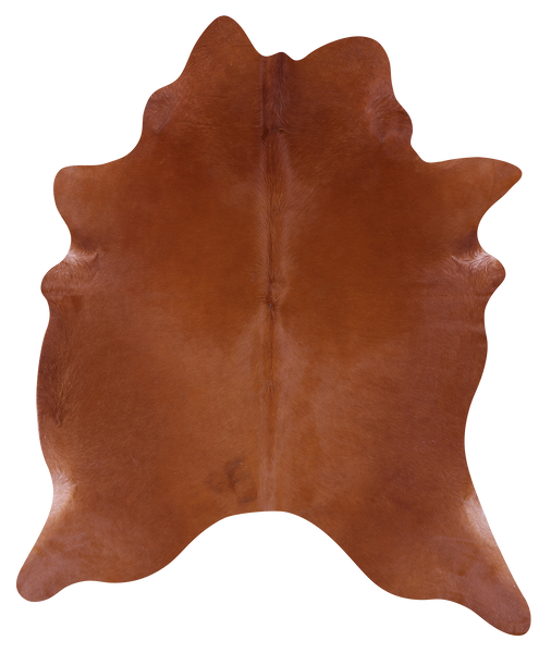 Brown Natural Cowhide Rug - X-Large 7' 4"H x 6' 3"W