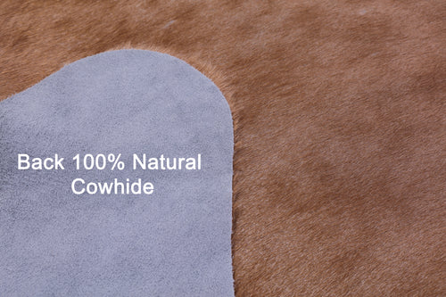 Light Brown Natural Cowhide Rug - Large 6' 10