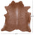 Light Brown Natural Cowhide Rug - Large 6' 10"H x 6' 5"W