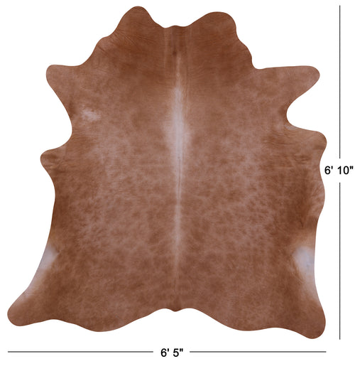 Light Brown Natural Cowhide Rug - Large 6' 10