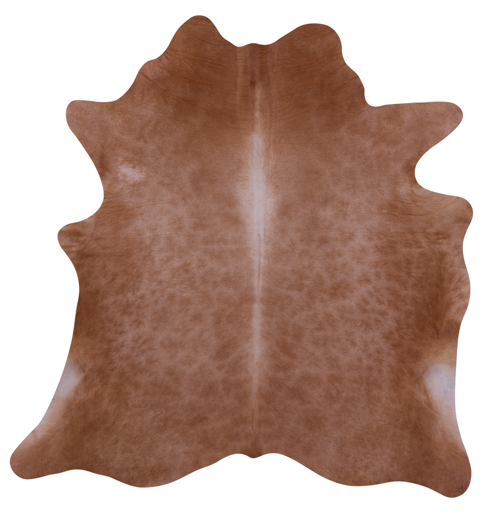 Light Brown Natural Cowhide Rug - Large 6' 10"H x 6' 5"W