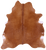 Brown Natural Cowhide Rug - XX-Large 8' 0"H x 7' 0"W