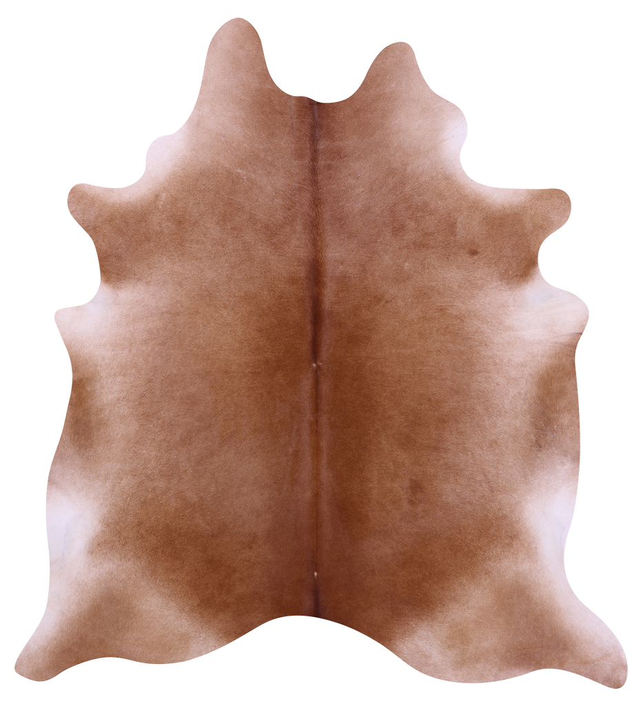 Brown Natural Cowhide Rug - X-Large 7' 5"H x 6' 10"W