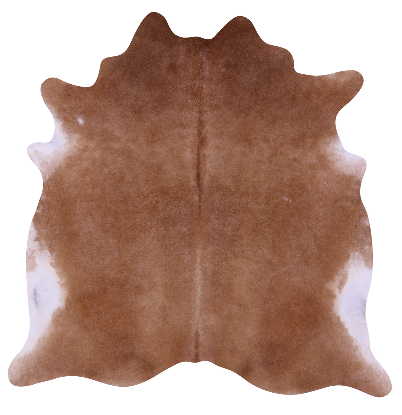Light Brown Natural Cowhide Rug - X-Large 7' 3"H x 7' 1"W