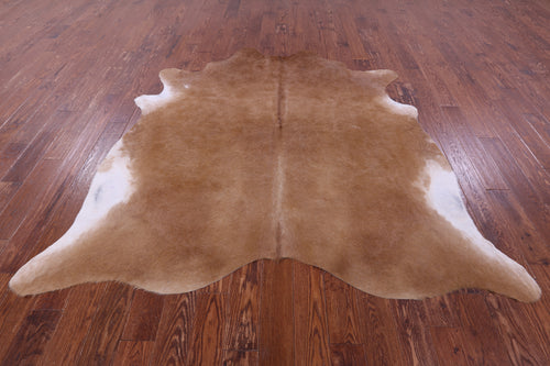 Light Brown Natural Cowhide Rug - X-Large 7' 3