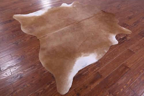 Light Brown Natural Cowhide Rug - X-Large 7' 3