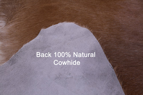 Light Brown Natural Cowhide Rug - X-Large 7' 3