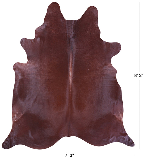 Brown Natural Cowhide Rug - XX-Large 8' 2