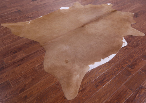 Light Brown Natural Cowhide Rug - XX-Large 7' 10