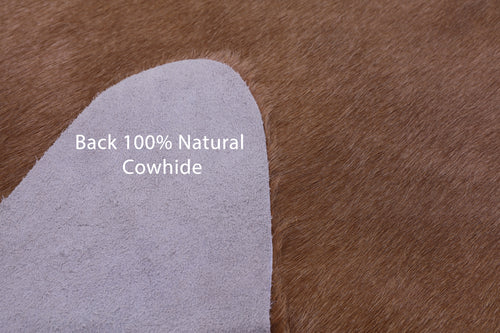 Light Brown Natural Cowhide Rug - XX-Large 7' 10