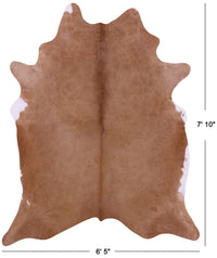 Thumbnail for Light Brown Natural Cowhide Rug - XX-Large 7' 10