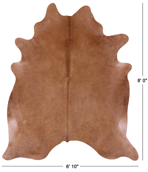 Brown Natural Cowhide Rug - XX-Large 8' 0