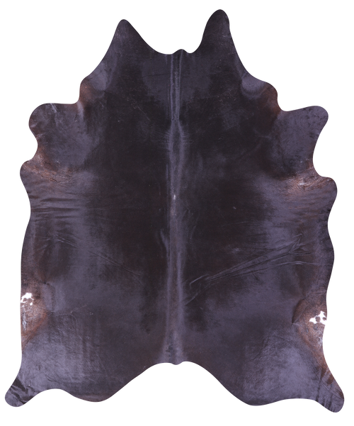 Black Natural Cowhide Rug - XX-Large 8' 7