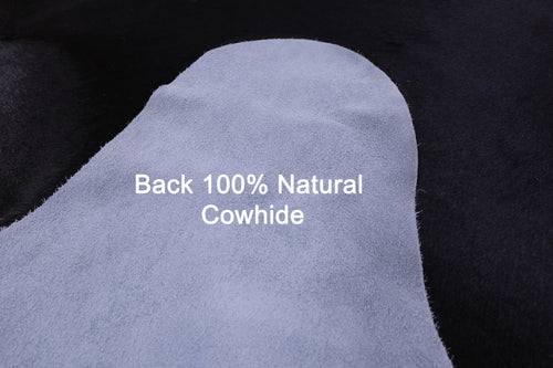 Black Natural Cowhide Rug - XX-Large 8' 7