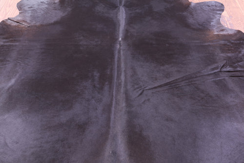 Black Natural Cowhide Rug - XX-Large 8' 7