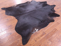 Thumbnail for Black Natural Cowhide Rug - XX-Large 8' 7