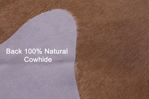 Light Brown Natural Cowhide Rug - X-Large 7' 7