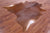 Brown Natural Cowhide Rug - X-Large 7' 0"H x 6' 5"W