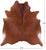 Brown Natural Cowhide Rug - X-Large 7' 0"H x 6' 5"W